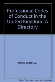 Professional Codes of Conduct in the United Kingdom: A Directory