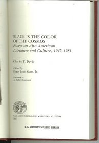 BLACK IS THE COLOR OF COSMOS (Critical Studies on Black Life and Culture, V. 1)