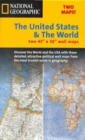 United States & World Folded Map Packs: 2 43'X 30