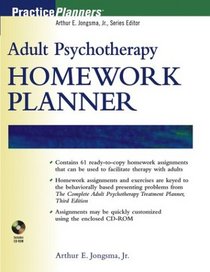 Adult Psychotherapy Homework Planner (Practice Planners)