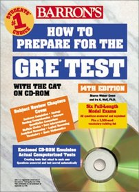 Barron's How to Prepare for the Gre Graduate Record Examination (Barron's How to Prepare for the Gre Test (Book and CD-Rom), 14th ed)