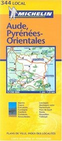 Michelin Aude, Pyrenees-Orientales: Includes Plans for Perpignan, Carcassonne (Michelin Local France Maps)