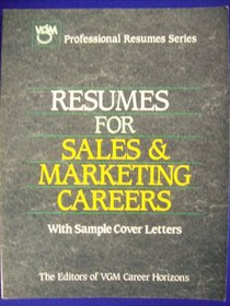 Resumes for Sales and Marketing Careers (Professional Resumes Series)