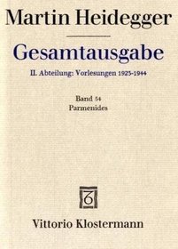 Gesamtausgabe, Ln, Bd.54, Parmenides