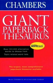 Chambers giant paperback English thesaurus