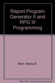 Report Program Generator II and RPG III Programming