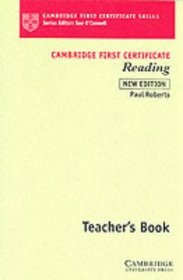 Cambridge First Certificate Reading Teacher's book (Cambridge First Certificate Skills)