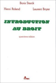 Introduction Au Droit (French Edition)