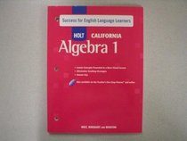 Success for English Language Learners (HOLT CALIFORNIA Algebra 1)