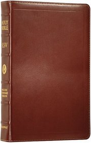 ESV Classic Reference Bible, Premium Calfskin Leather, Cordovan, Black Letter Text, $113.39