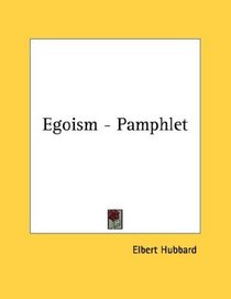 Egoism - Pamphlet