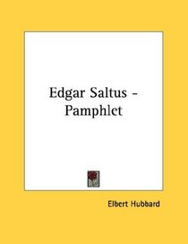 Edgar Saltus - Pamphlet