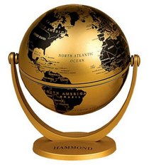 Hammond Mini Globe: Swivel & Tilt Metallic Finish, Bronze & Brown