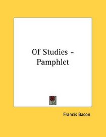 Of Studies - Pamphlet