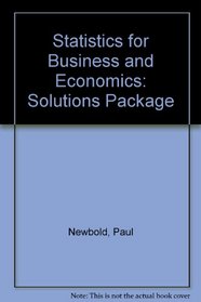 Statistics for Business and Economics: Solutions Package