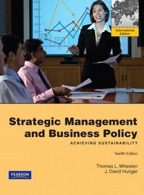 Strategic Management and Business Policy - Achieving Sustainability