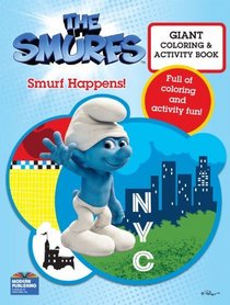 the Smurfs Movie Giant Color Book - Smurf Happens!