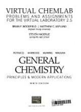 General Chemistry Principals & Modern Applications Virtual Chemlab (Problems and Assignments for the Virtual Laboratory 2.5) (General Chemistry Principals & Modern Applications Virtual Chemlab (Problems and Assignments for the Virtual Laboratory 2.5))