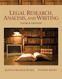 Legal Research, Analysis, and Writing Plus NEW MyLegalStudiesLab Virtual Law Office Experience with Pearson eText (4th Edition)