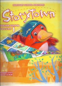 Storytown Teacher Edition Kindergarten Volume 1 Harcourt