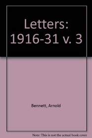 Letters: 1916-31 v. 3