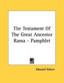 The Testament Of The Great Ancestor Rama - Pamphlet