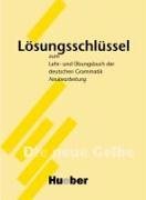 Lehr- und Übungsbuch der deutschen Grammatik, Neubearbeitung, Lösungsschlüssel