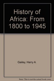 History of Africa: From 1800 to 1945