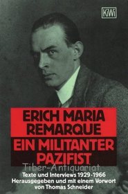 Ein militanter Pazifist: Texte und Interviews 1929-1966 (KiWi) (German Edition)
