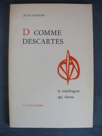 D comme Descartes: Recits (La Mandragore qui chante) (French Edition)