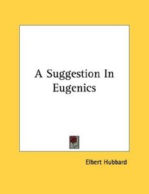 A Suggestion In Eugenics