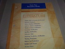 Unit 5 Resource Book Grade 6 (The Language of Literature)