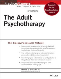 The Adult Psychotherapy Progress Notes Planner (PracticePlanners)