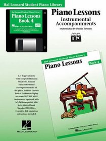 Piano Lessons Book 4 - GM Disk: Hal Leonard Student Piano Library