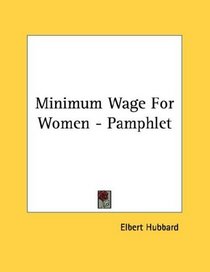 Minimum Wage For Women - Pamphlet