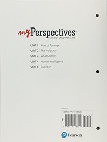 MYPERSPECTIVES ENGLISH LANGUAGE ARTS 2017 STUDENT EDITION GRADE 08