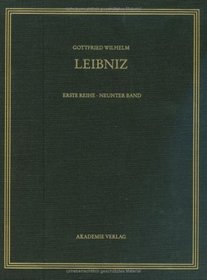 Saemtliche Schriften Und Briefe: Allgemeiner, Politischer Und Historischer Briefwechsel, 9: 1693 1 (German, Latin, French and English Edition)