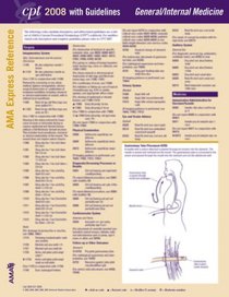 CPT 2008 Express Reference Coding Card General/Internal Medicine