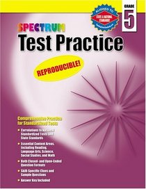 Spectrum Test Practice, Grade 5