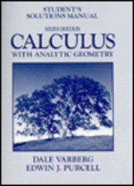 Student's Solutions Manual: Calculus With Analytic Geometry