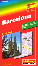 Rand McNally Hallwag Barcelona City Map (City Maps)