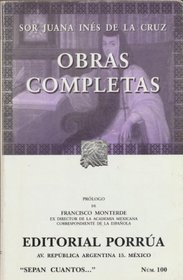 Obras completas de Sor Juana Ines de la Cruz