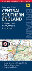 AA Road Map Britain: Central Southern England (Aa Road Map Britain Series)