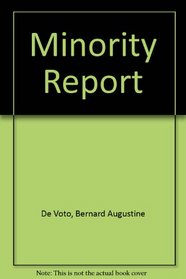 Minority Report (Essay index reprint series)
