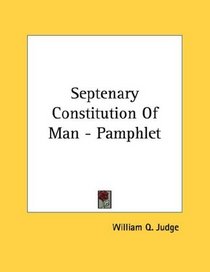 Septenary Constitution Of Man - Pamphlet