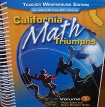 California Math Triumphs Volume 1 (Teacher Wraparound Edition)