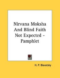 Nirvana Moksha And Blind Faith Not Expected - Pamphlet