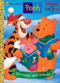 Pooh Christmas With Friends: Sticker and Coloring Fun