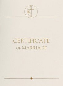 United Methodist Marriage Certificate with 1984 Service (Package of 3)