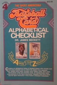 Sport Americana Series: Baseball Card Alphabetical Checklist No. 4